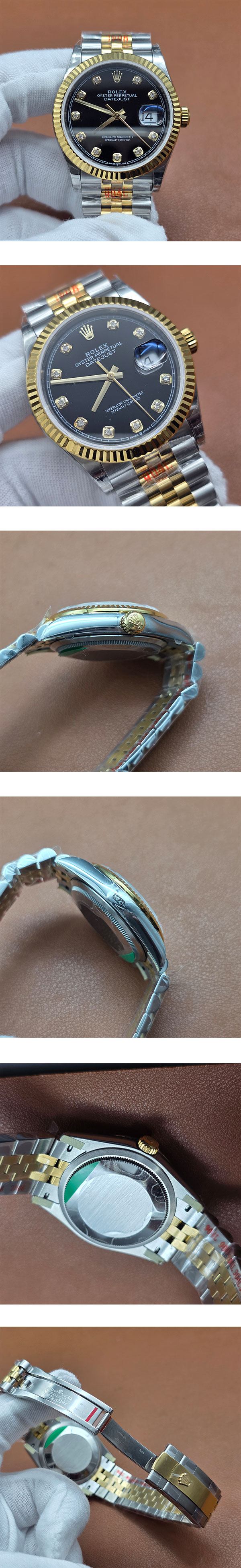 【TW工場】ロレックスコピー デイトジャストM126233-0021 ブラック 36mm 贈り物に最適
